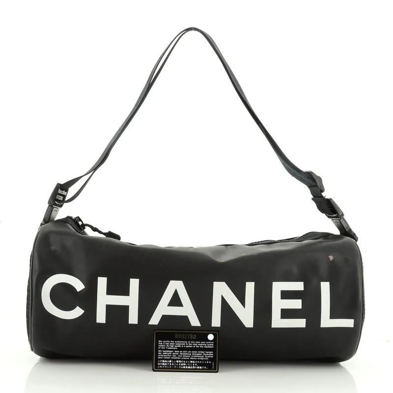 Chanel Black Nylon CC Sport Ligne Duffle Bag Chanel  TLC